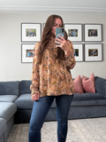 Harvest Bloom Top- Golden Mustard