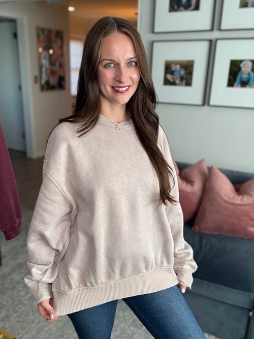 The Still Morning Crewneck- Ash Mocha